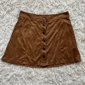 American Eagle Outfitters Faux Suede Mini Skirt